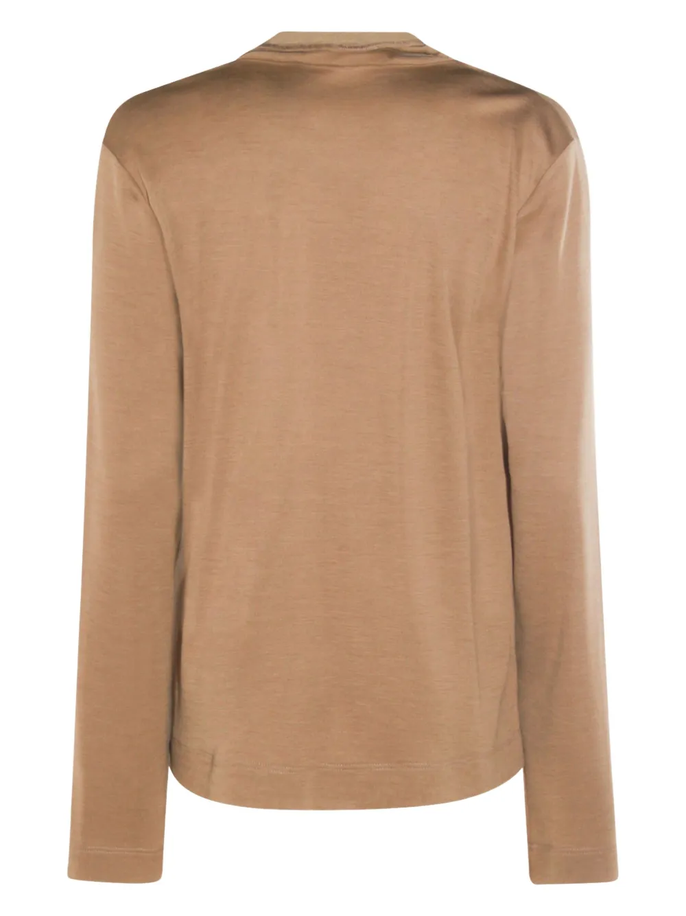 Fabiana Filippi Blouse met col en knoop - Bruin