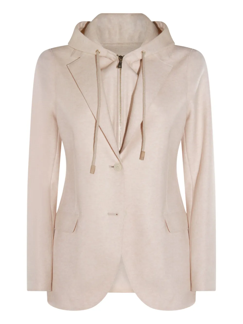 Eleventy hooded single-button jacket | Neutrals | Image 1