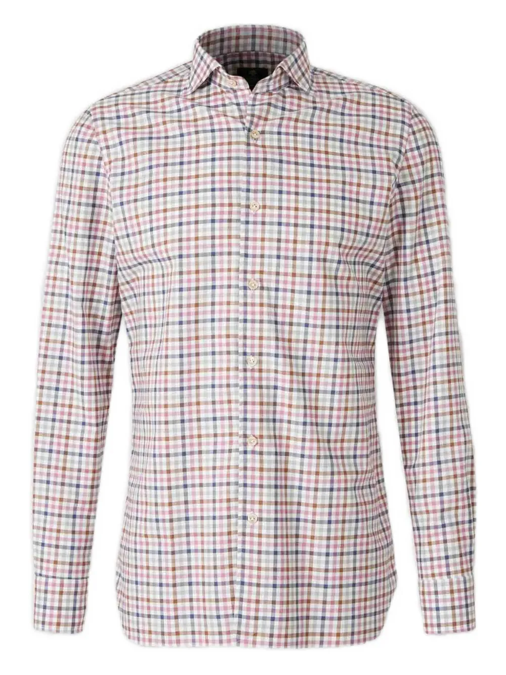 Luigi Borrelli Checked Button-down Shirt In Multi