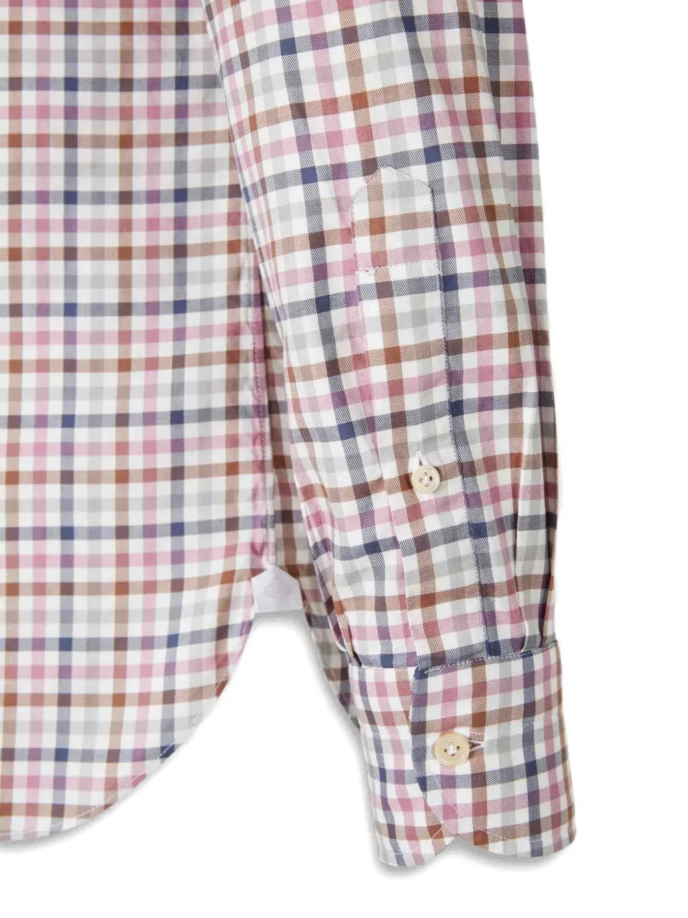Luigi Borrelli Checked Button-down Shirt In Multi