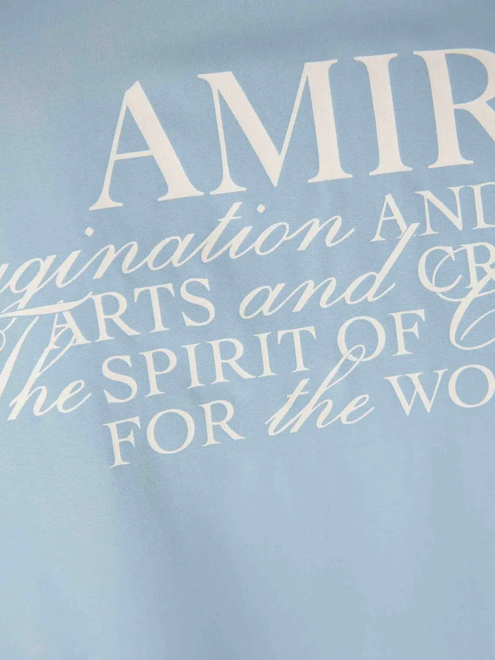 AMIRI Overhemd met logopatch en korte mouwen Blauw