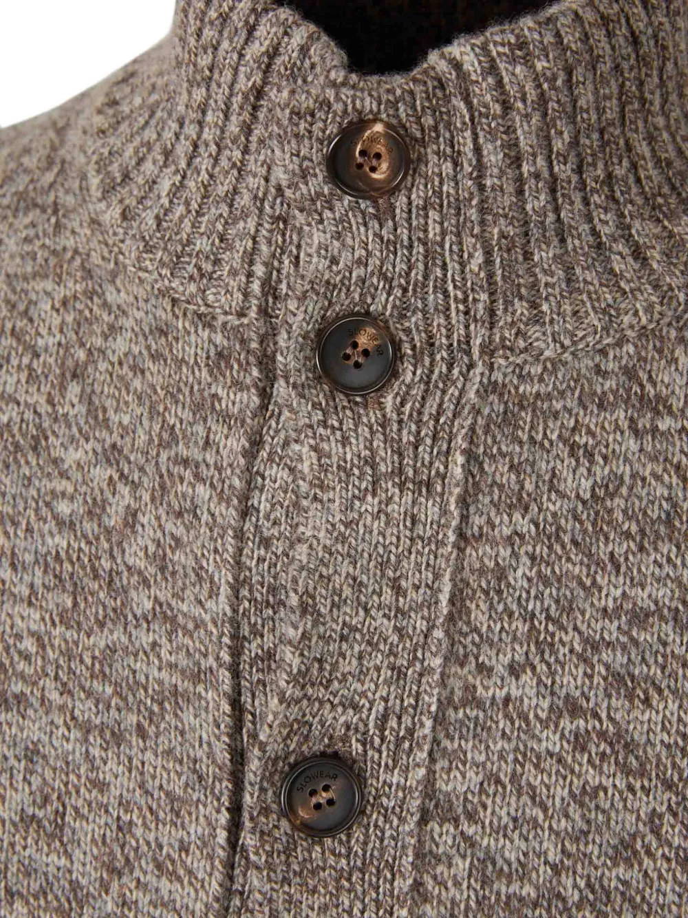 Zanone Wollen vest Bruin