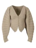 Cult Gaia ribbed button-up cardigan - Brown