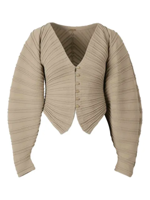 Cult Gaia ribbed button-up cardigan