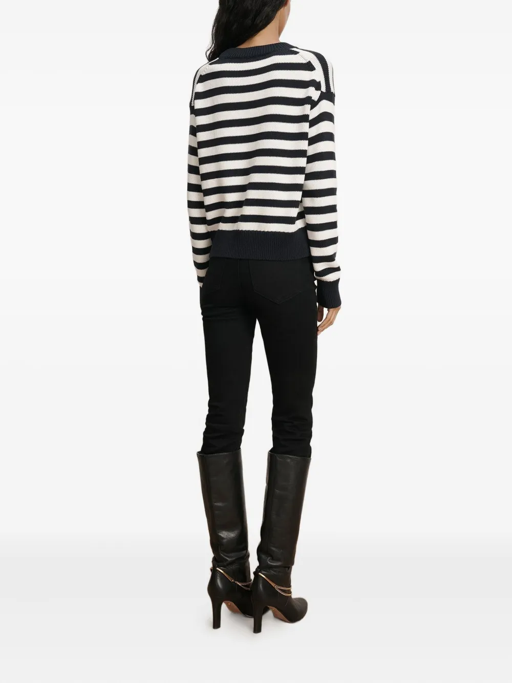 Veronica Beard Emile striped-pattern long-sleeve sweater | Knitted Sweaters | Image 2