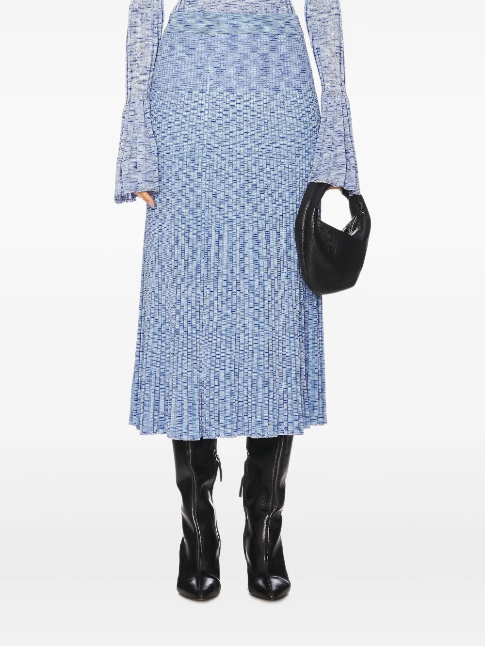 ZIMMERMANN jupe mi-longue Mouline à design plissé | bleu | Image 1