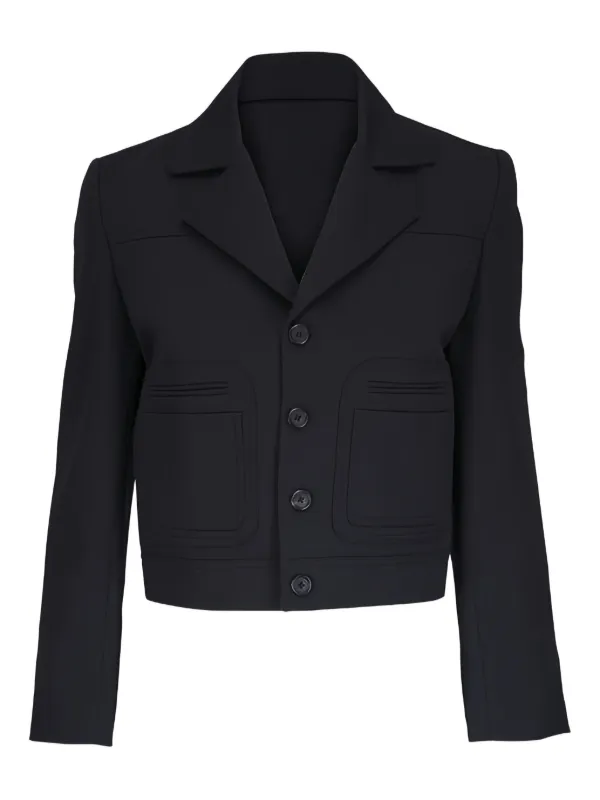 Nili Lotan Georgy Button-fastening Jacket in Black