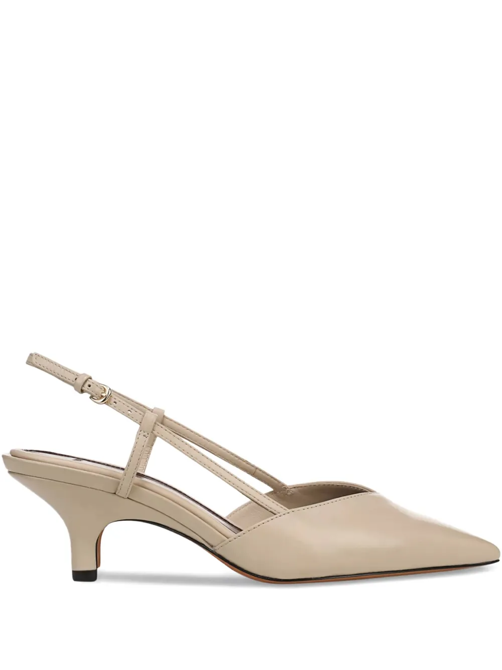 Vince Levy slingback pumps met puntige neus Beige