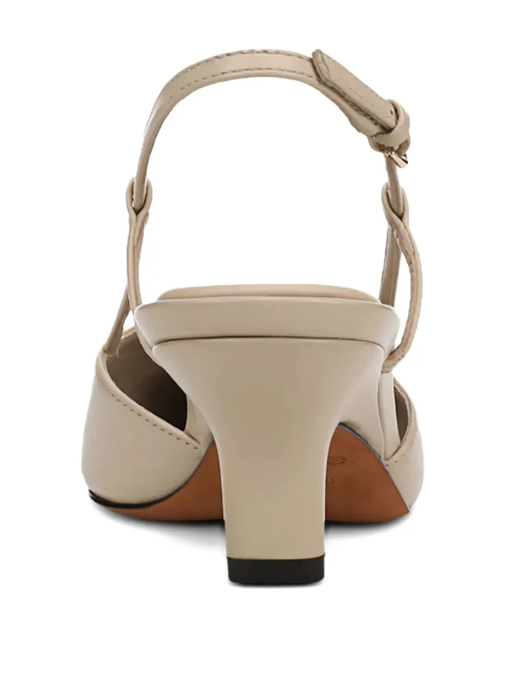 Vince Levy slingback pumps met puntige neus Beige