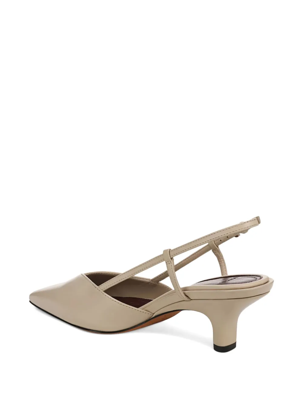 Vince Levy slingback pumps met puntige neus Beige