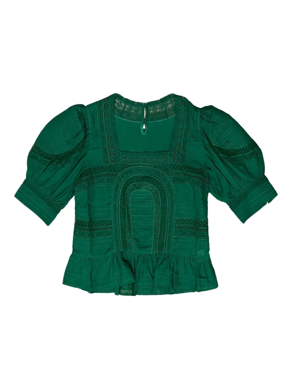 Sea Franca lace-detail blouse - Verde