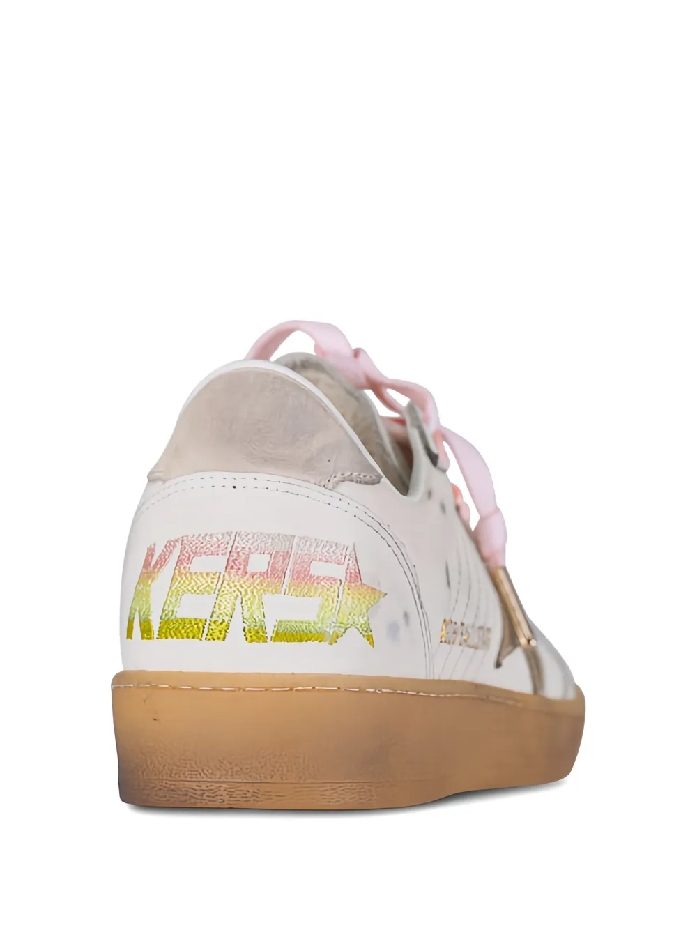 Golden Goose Leren sneakers met sterdetail Beige