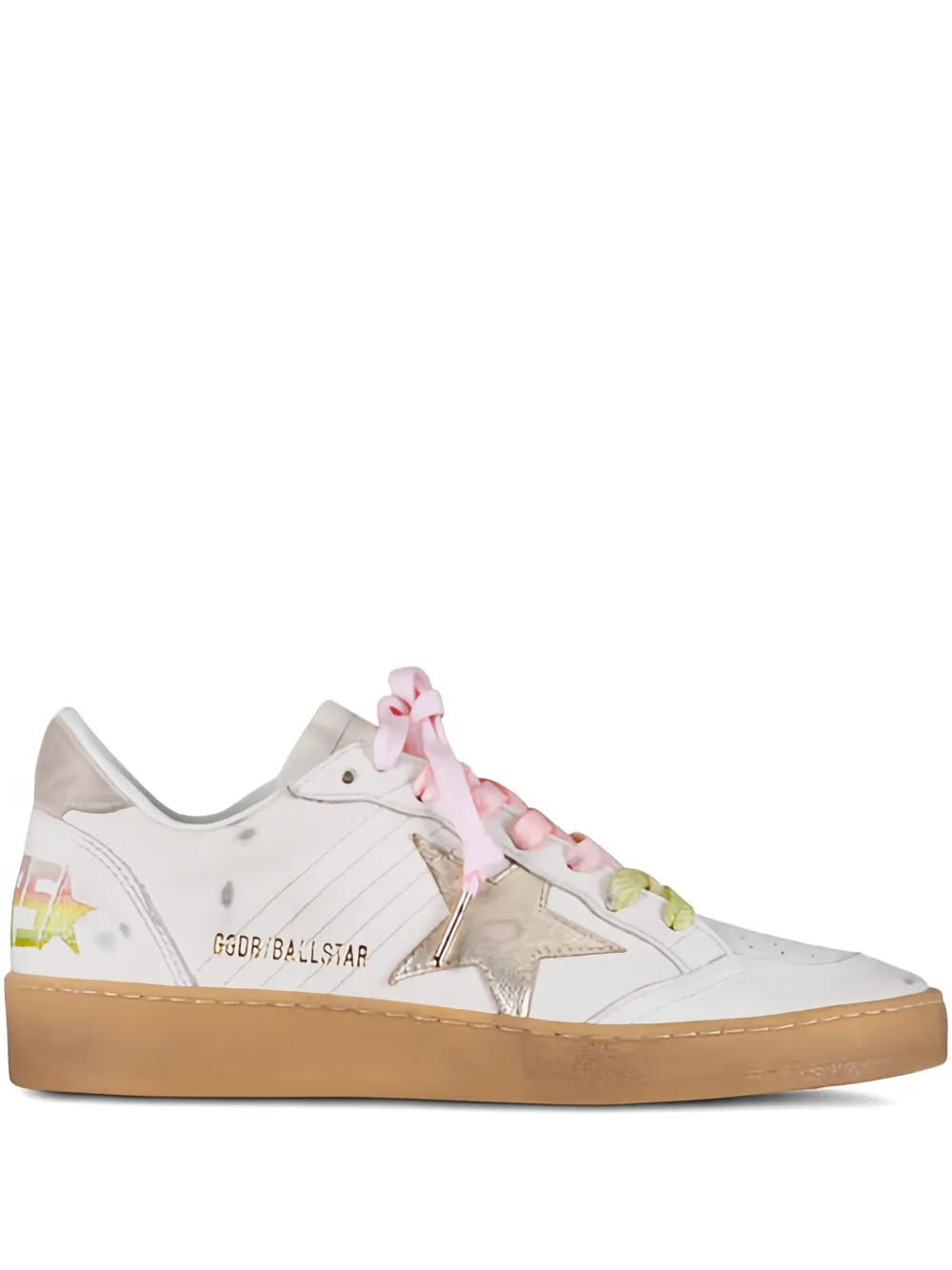 Golden Goose Leren sneakers met sterdetail Beige