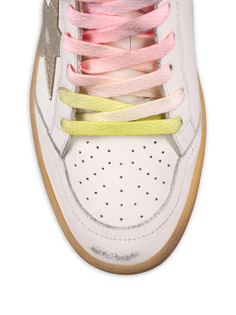 Golden Goose Leren sneakers met sterdetail Beige