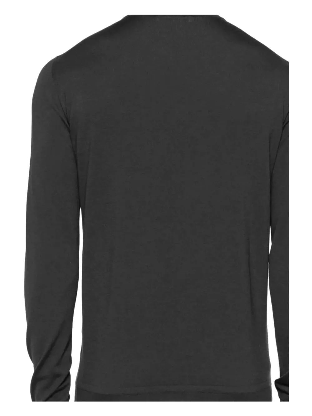 Goes Botanical Long-sleeve Crew-neck Sweater In Gray