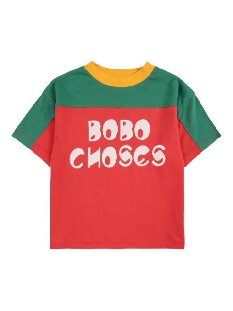 Bobo Choses colour-block organic cotton T-shirt