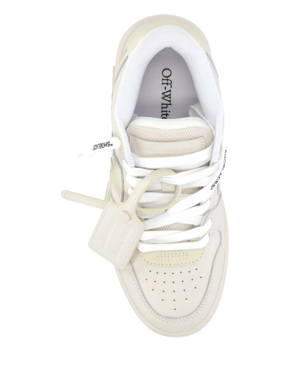 Off-white Arrow Leather Sneakers In Neutral