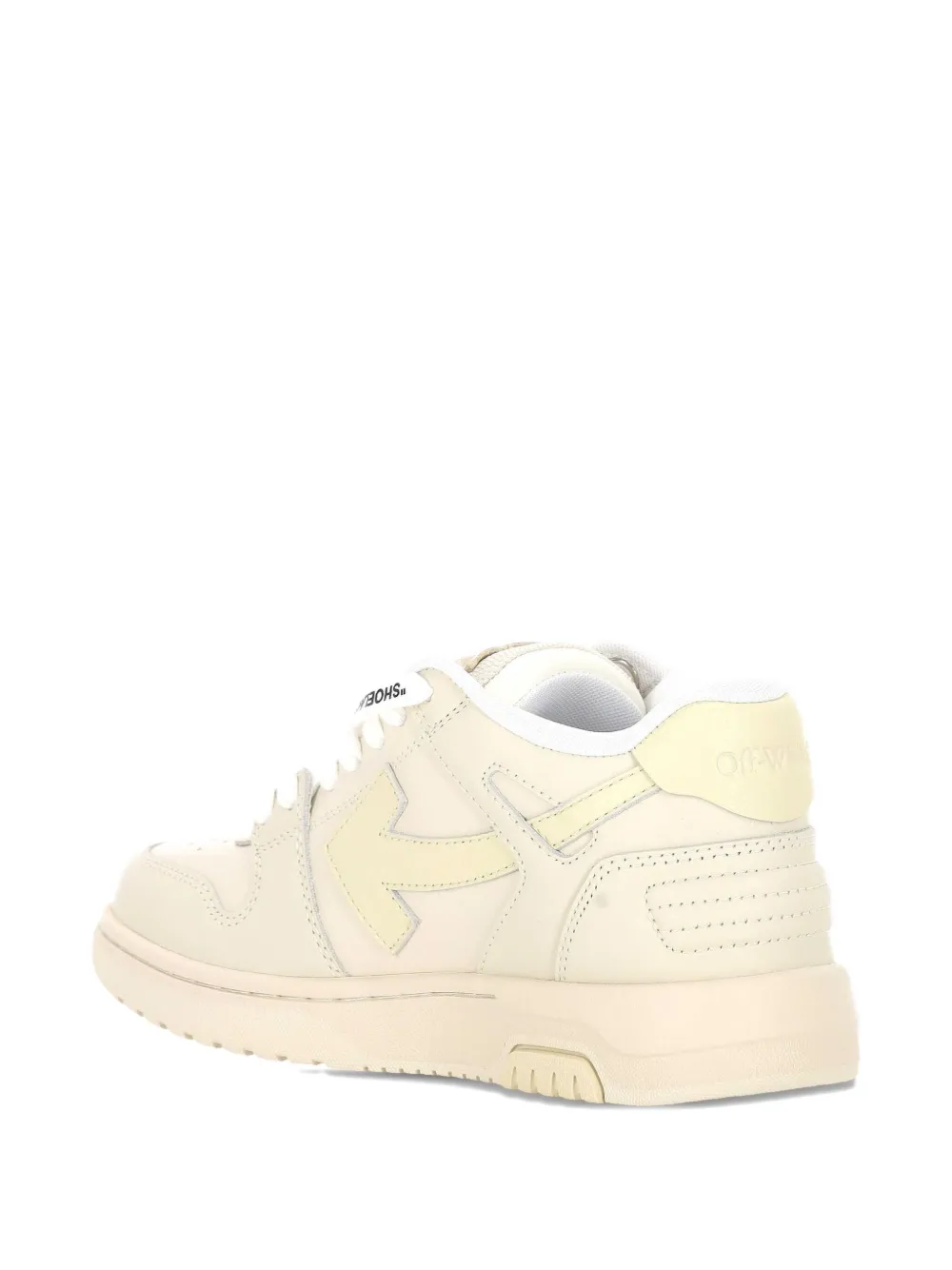 Off-white Arrow Leather Sneakers In Neutral
