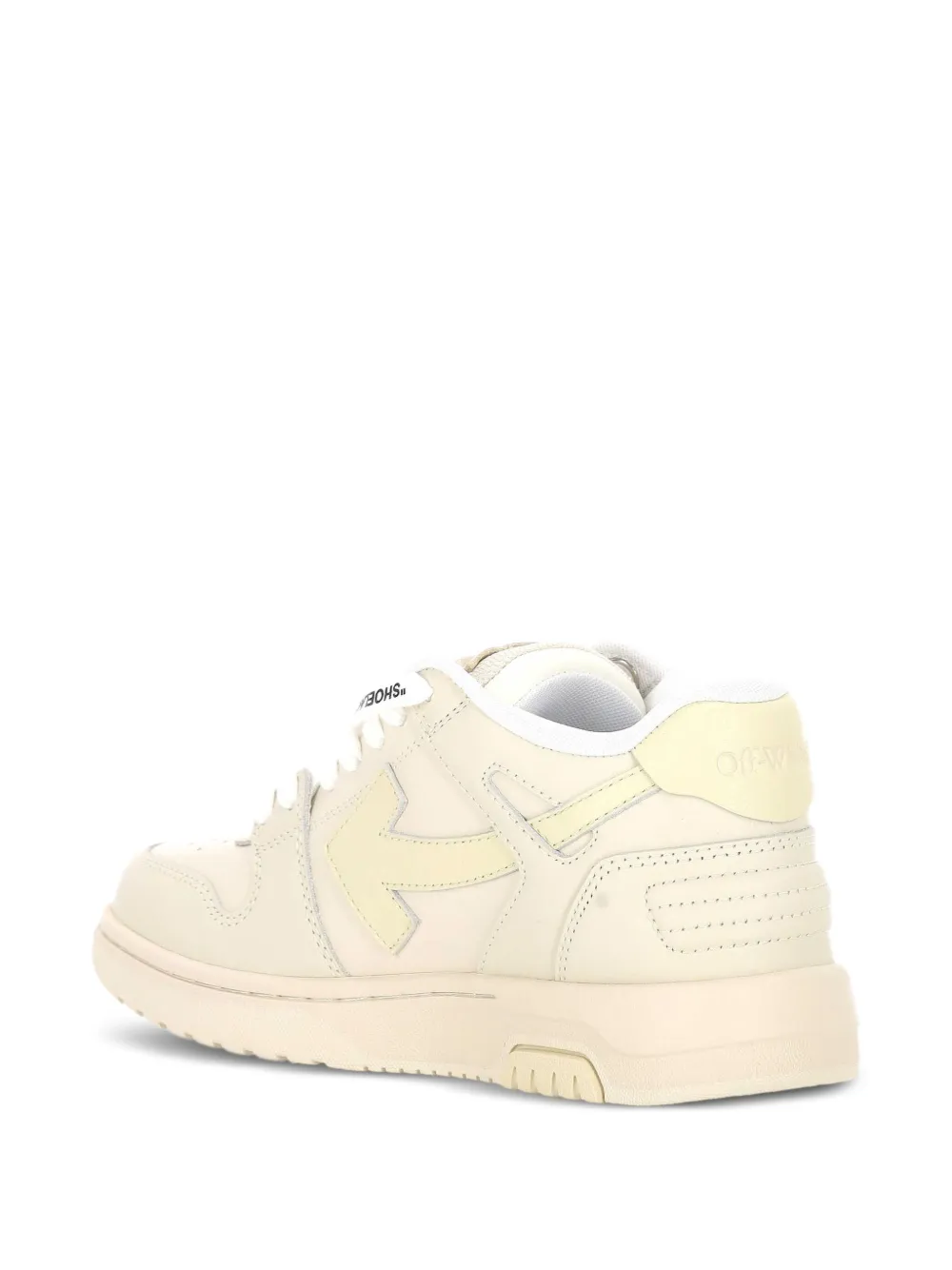 Off-White arrow leather sneakers Neutrals