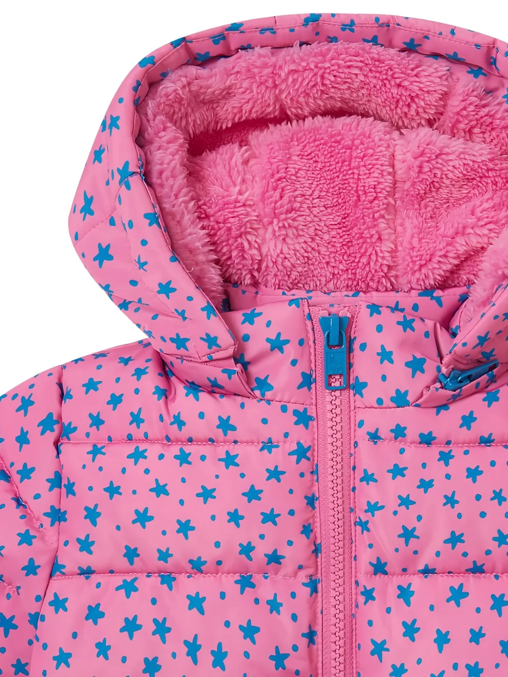 Stella Mccartney Star-print Quilted Jacket In Pink