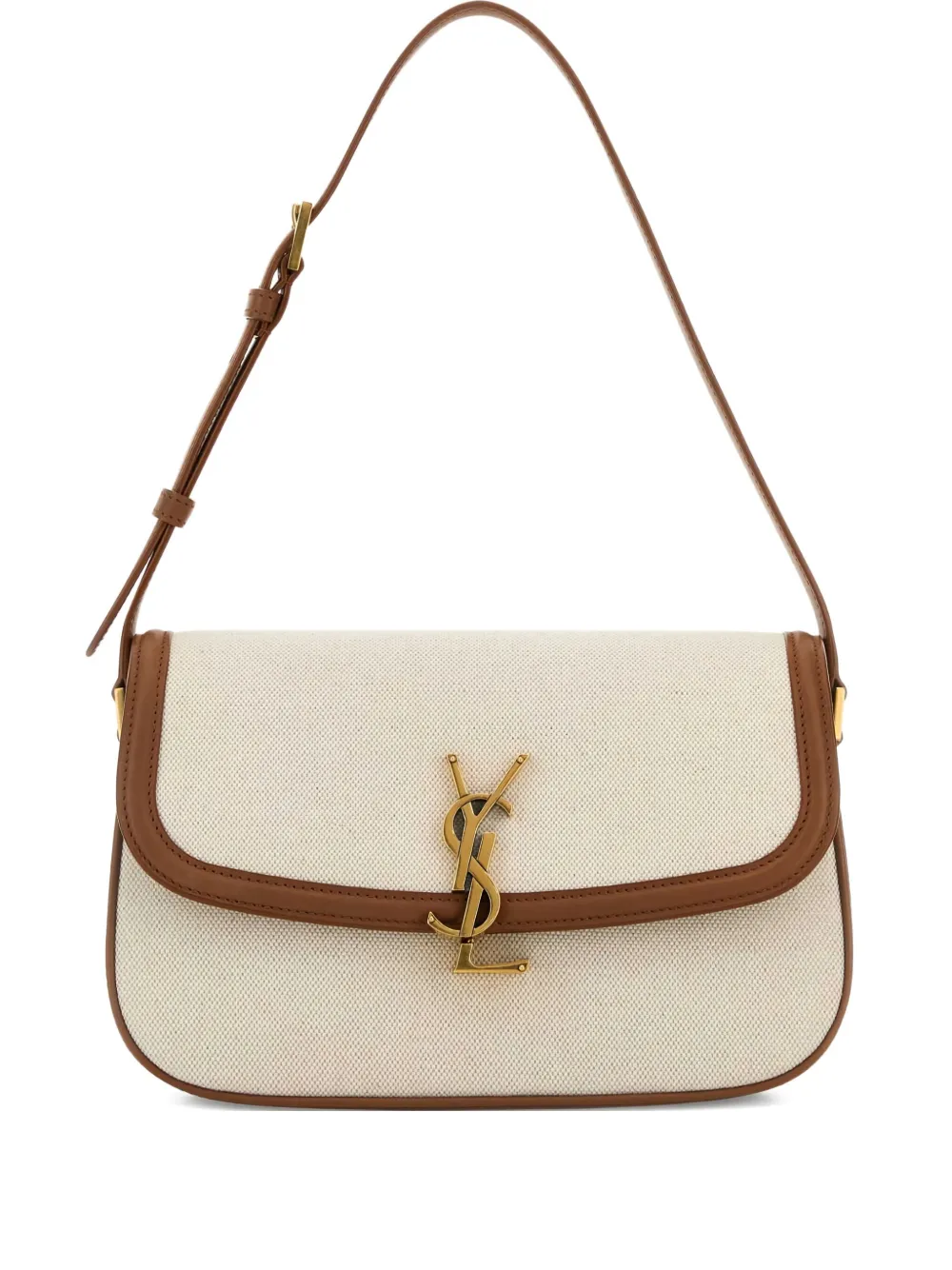 Saint Laurent Solferino adjustable-strap shoulder bag - Neutrals
