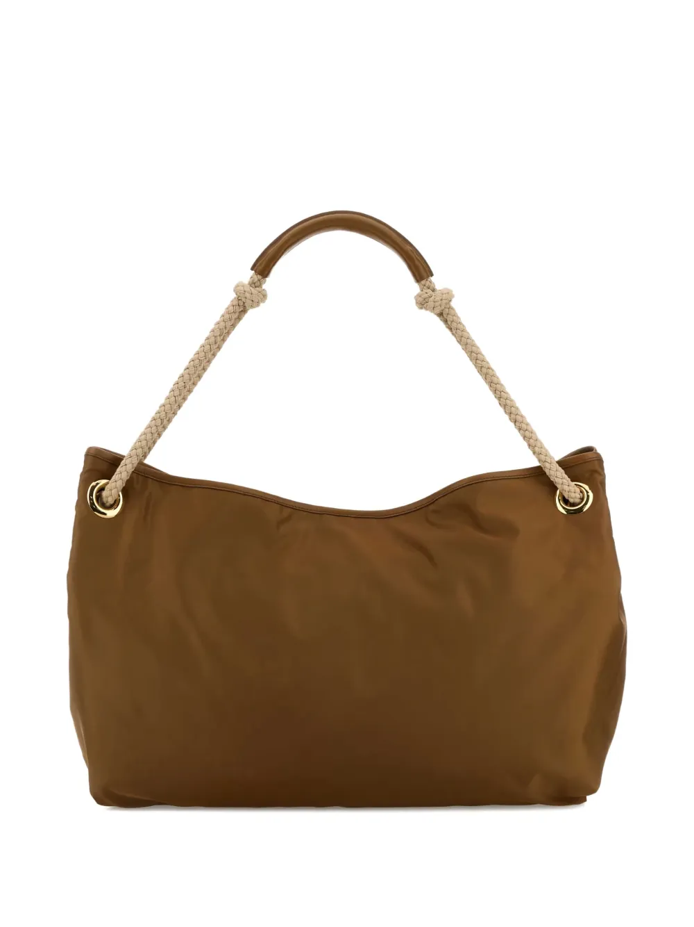 Prada Grote Re-Nylon Mariner shopper met touw handgreep - Bruin