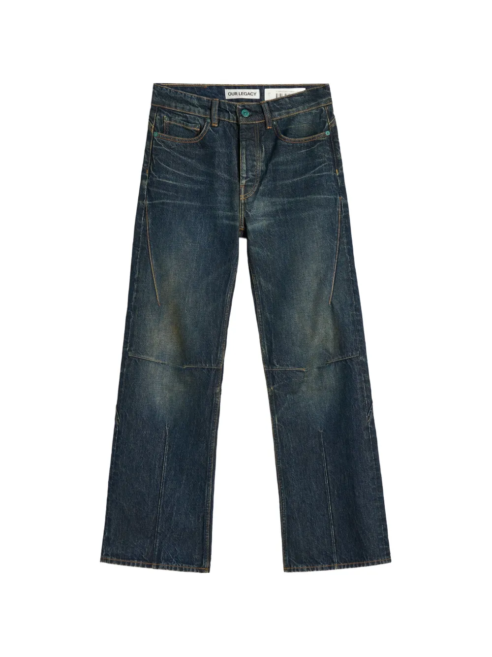 OUR LEGACY Moto Cut jeans Blauw
