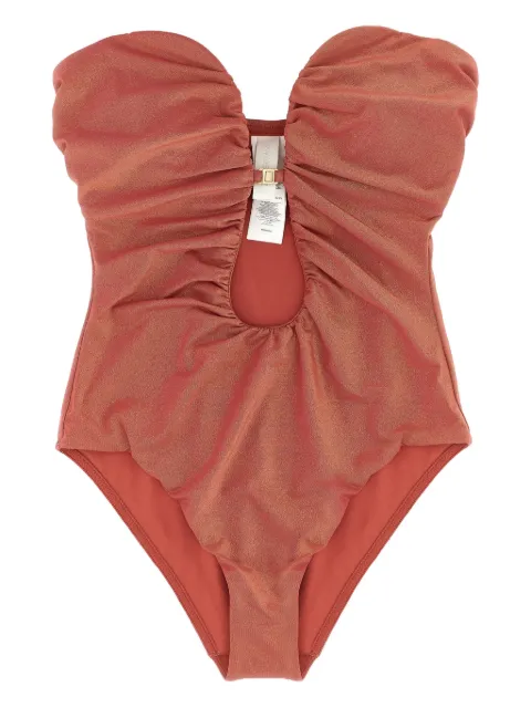 ZIMMERMANN plunge-ruched swimsuit