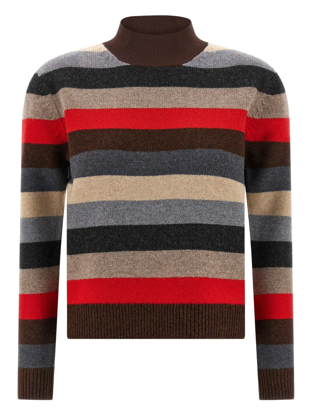 Tory Burch striped-patter wool pullover | Red | Image 1