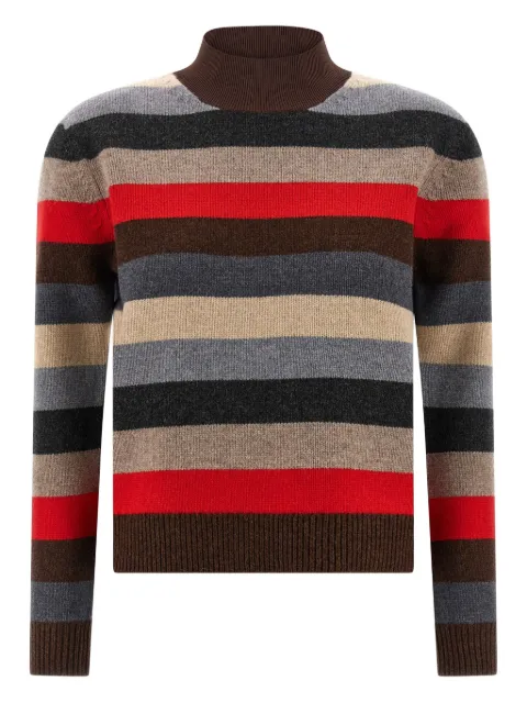 Tory Burch striped-patter wool pullover
