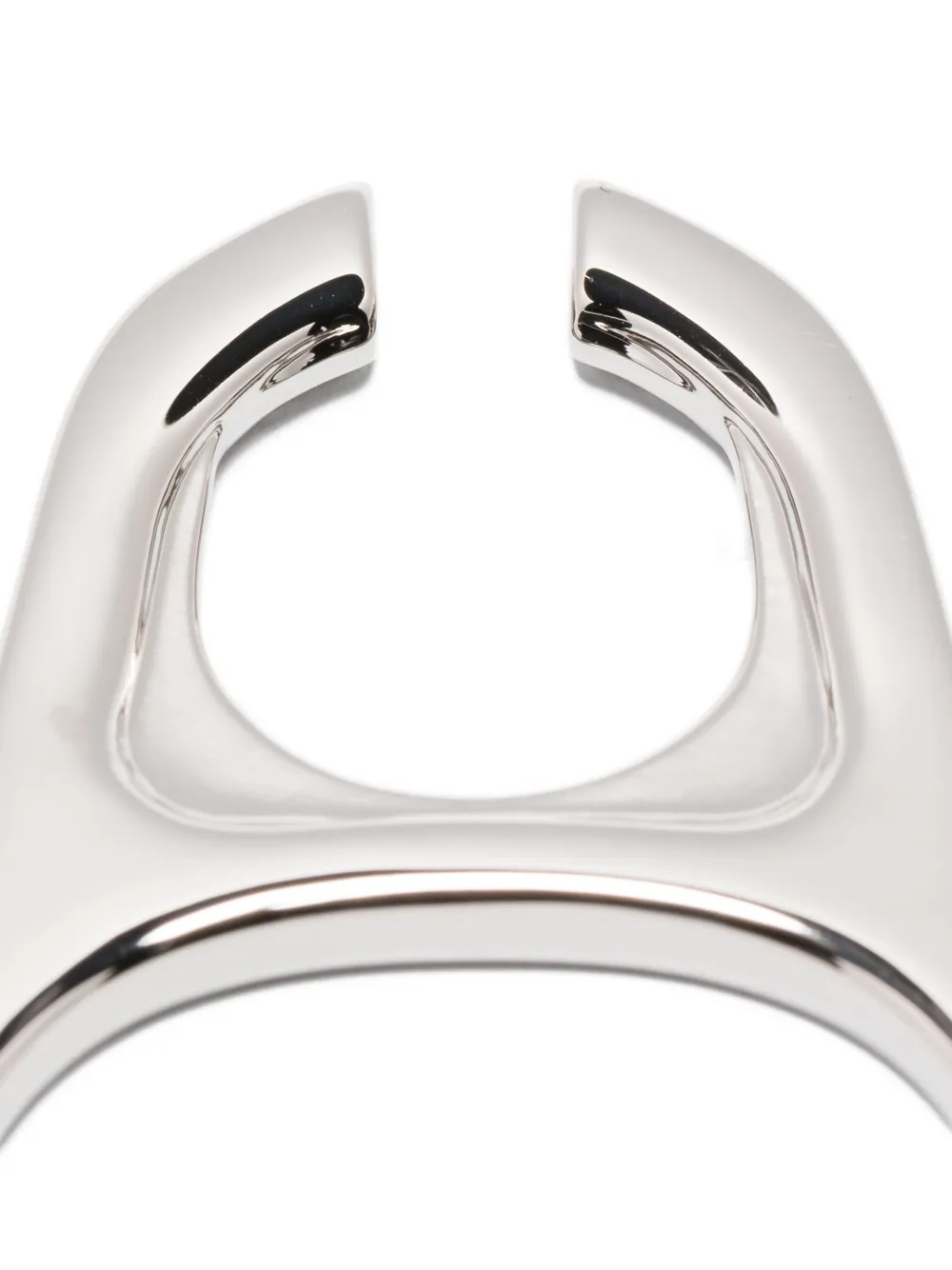 Jean Paul Gaultier Cap-motif Earrings In Silver