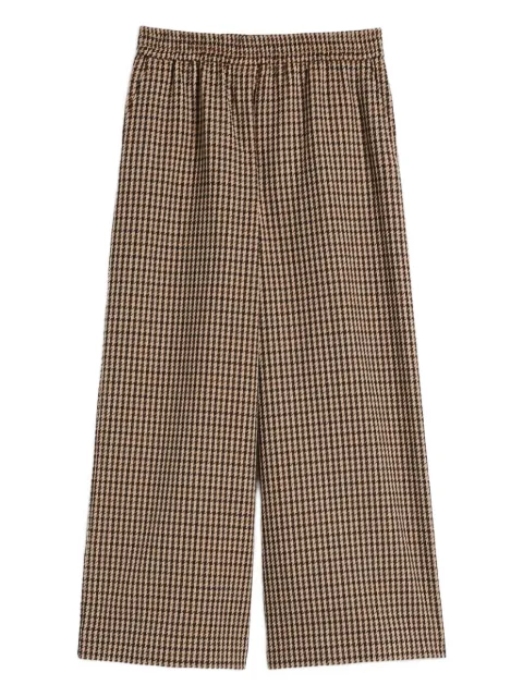 Weekend Max Mara houndstooth elastic-waist trousers