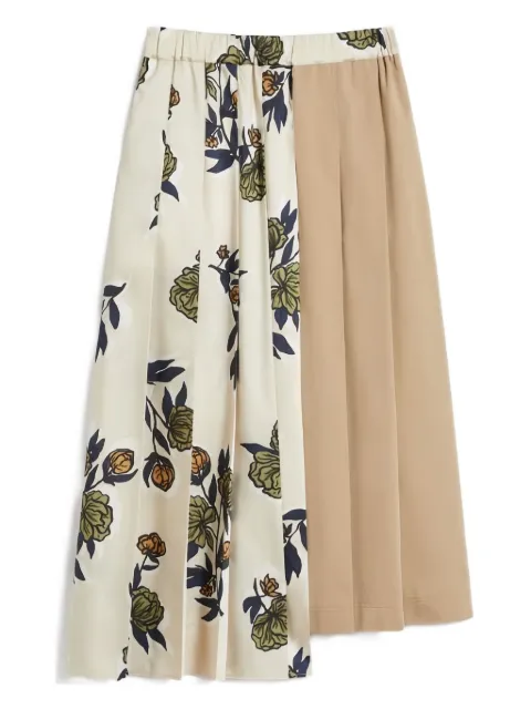Weekend Max Mara pleated floral-print midi skirt