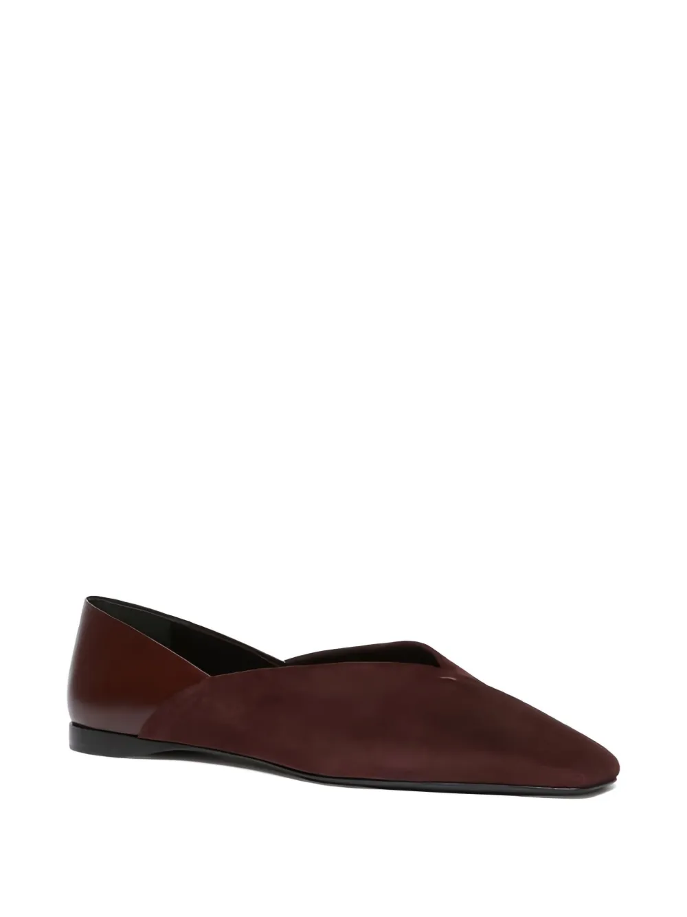 Max Mara square-toe suede ballet flats | Image 2