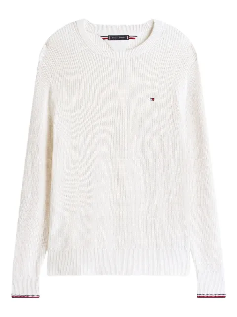 Tommy Hilfiger ribbed-cuff crew-neck sweater