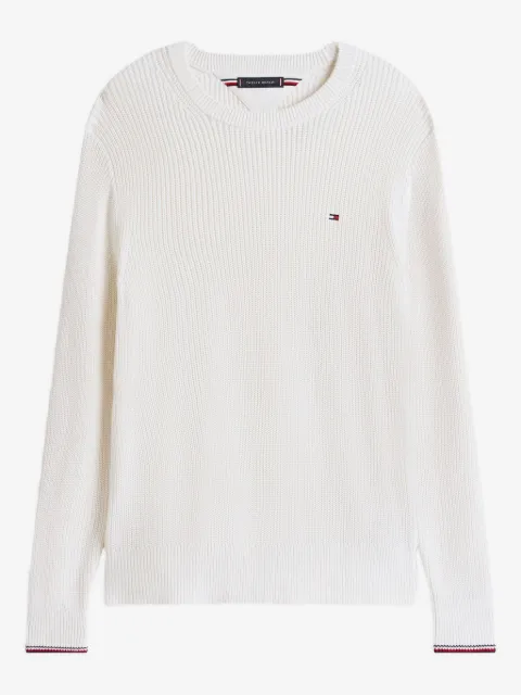 Tommy Hilfiger ribbed-cuff crew-neck sweater