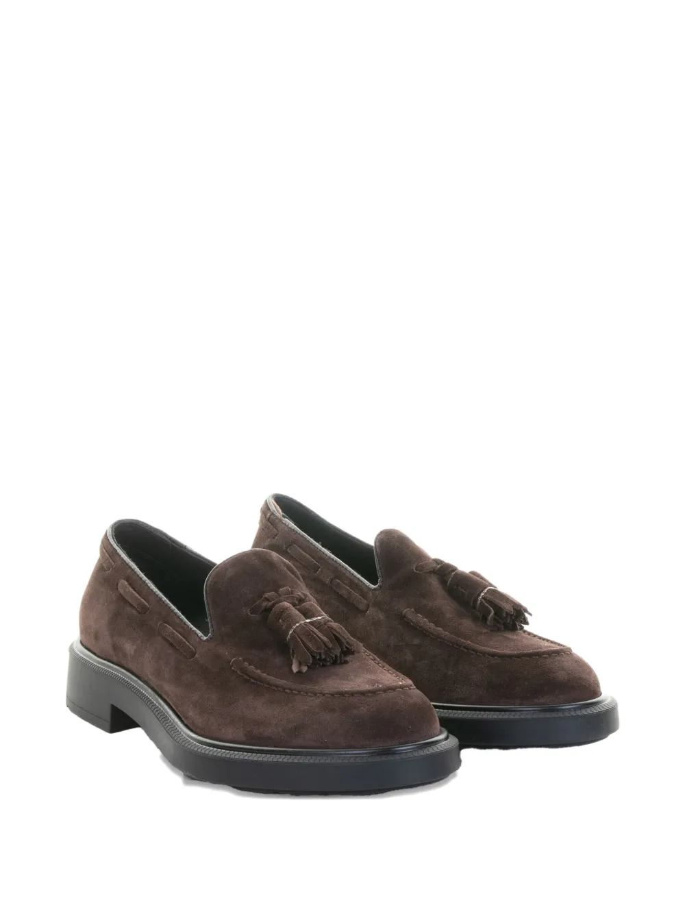 Fratelli Rossetti Kelso suède loafers met kwastje - Bruin