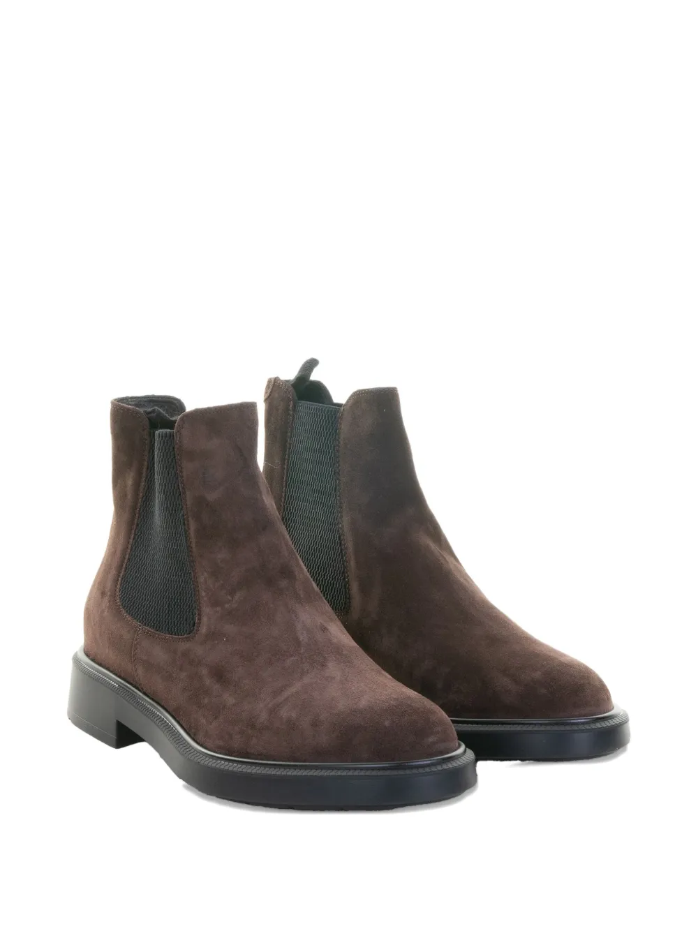 Fratelli Rossetti elastic-panel suede boots Brown