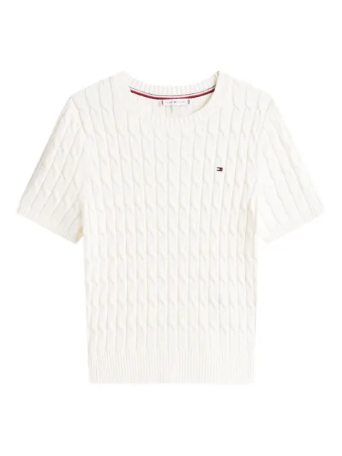 Tommy Hilfiger cable-knit short-sleeve T-shirt