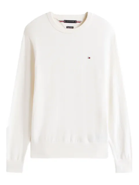 Tommy Hilfiger logo-embroidered crew-neck sweater