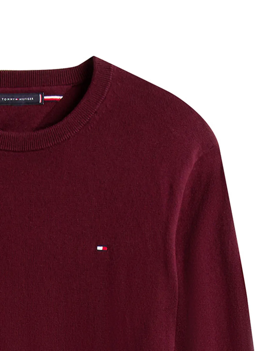 Tommy Hilfiger logo-embroidered crew-neck sweater - Rood