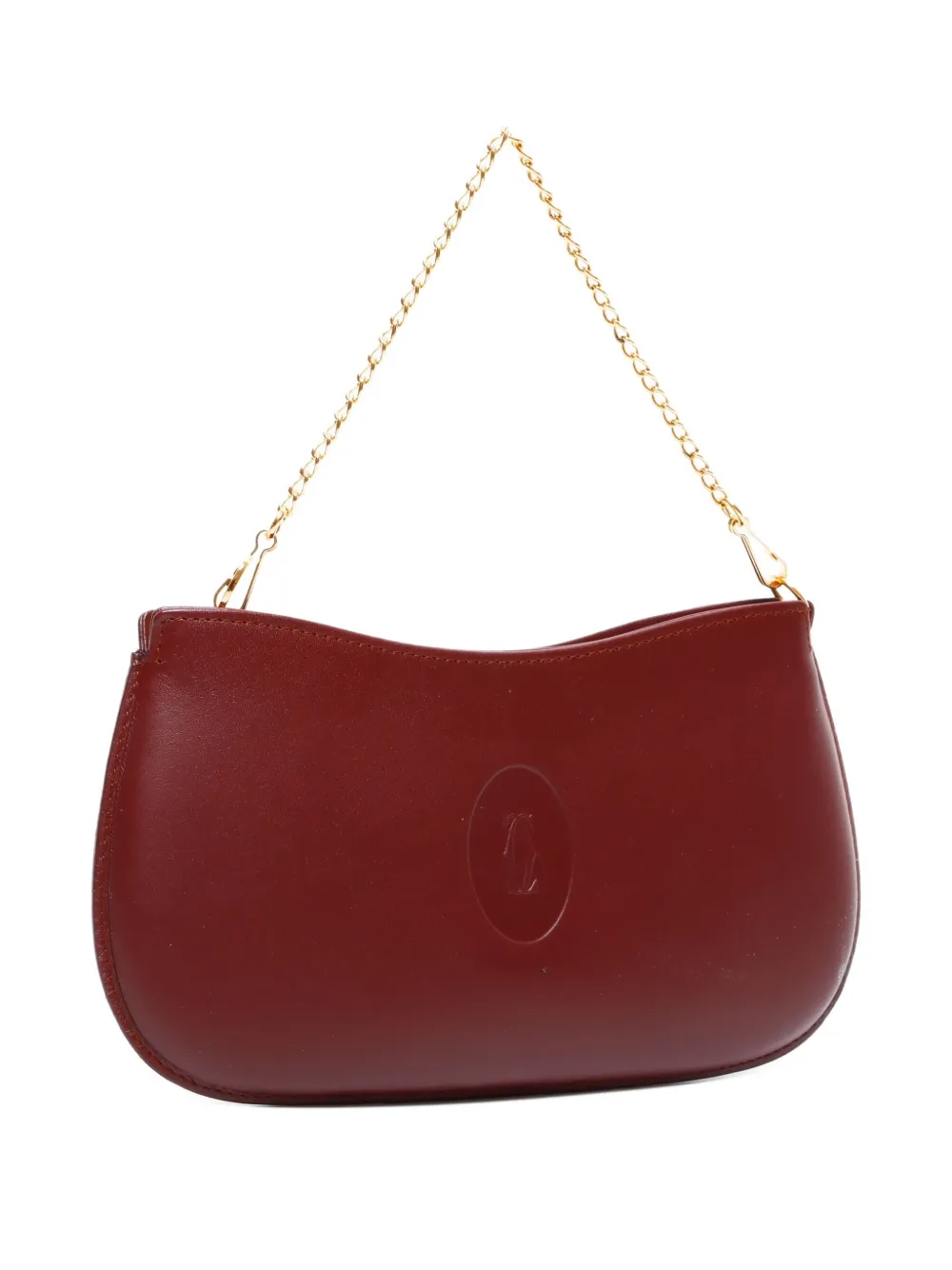 Pre-owned Cartier 1990s Mush Du Shoulder Bag In Red