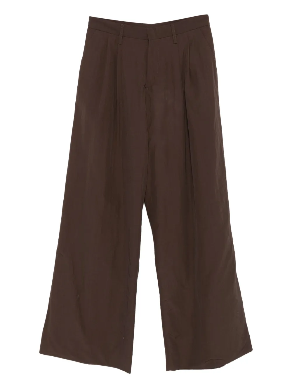 ERL pleated wide-leg trousers | Brown | Image 1