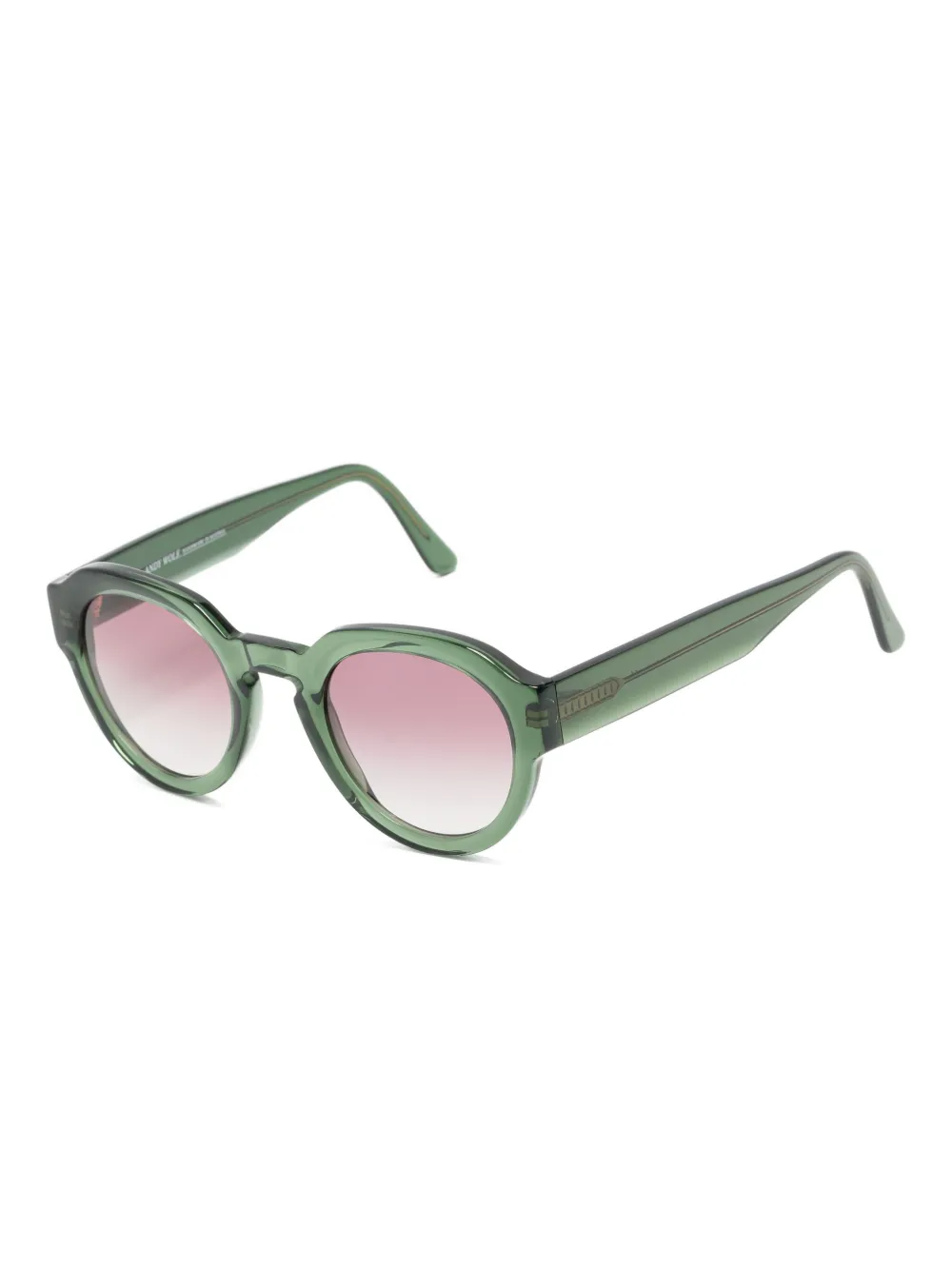 Andy Wolf round-frame sunglasses - Groen