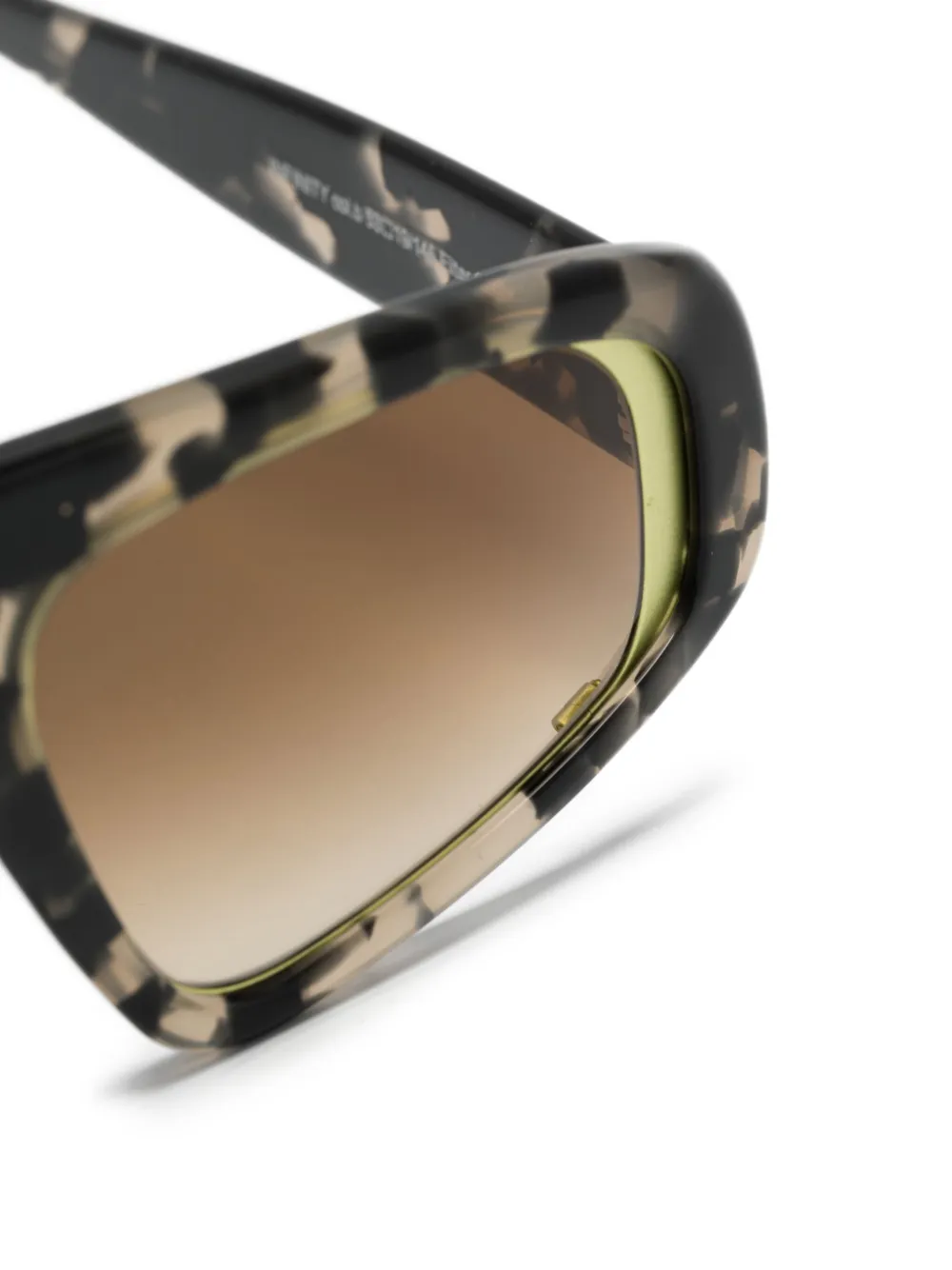 Andy Wolf Zonnebril met schildpadschild-design Bruin