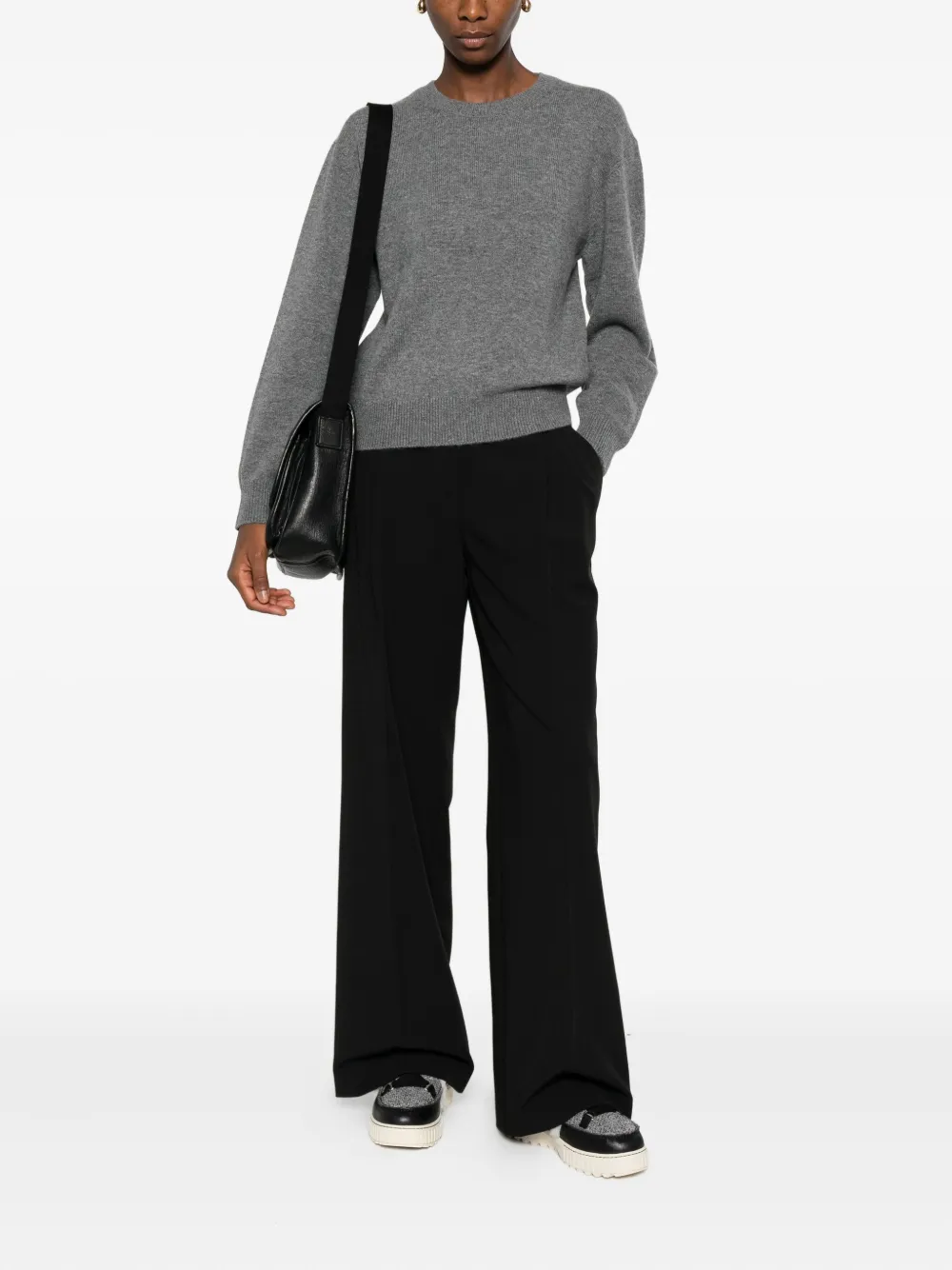 Dunst Round-neck Sweater In Gray