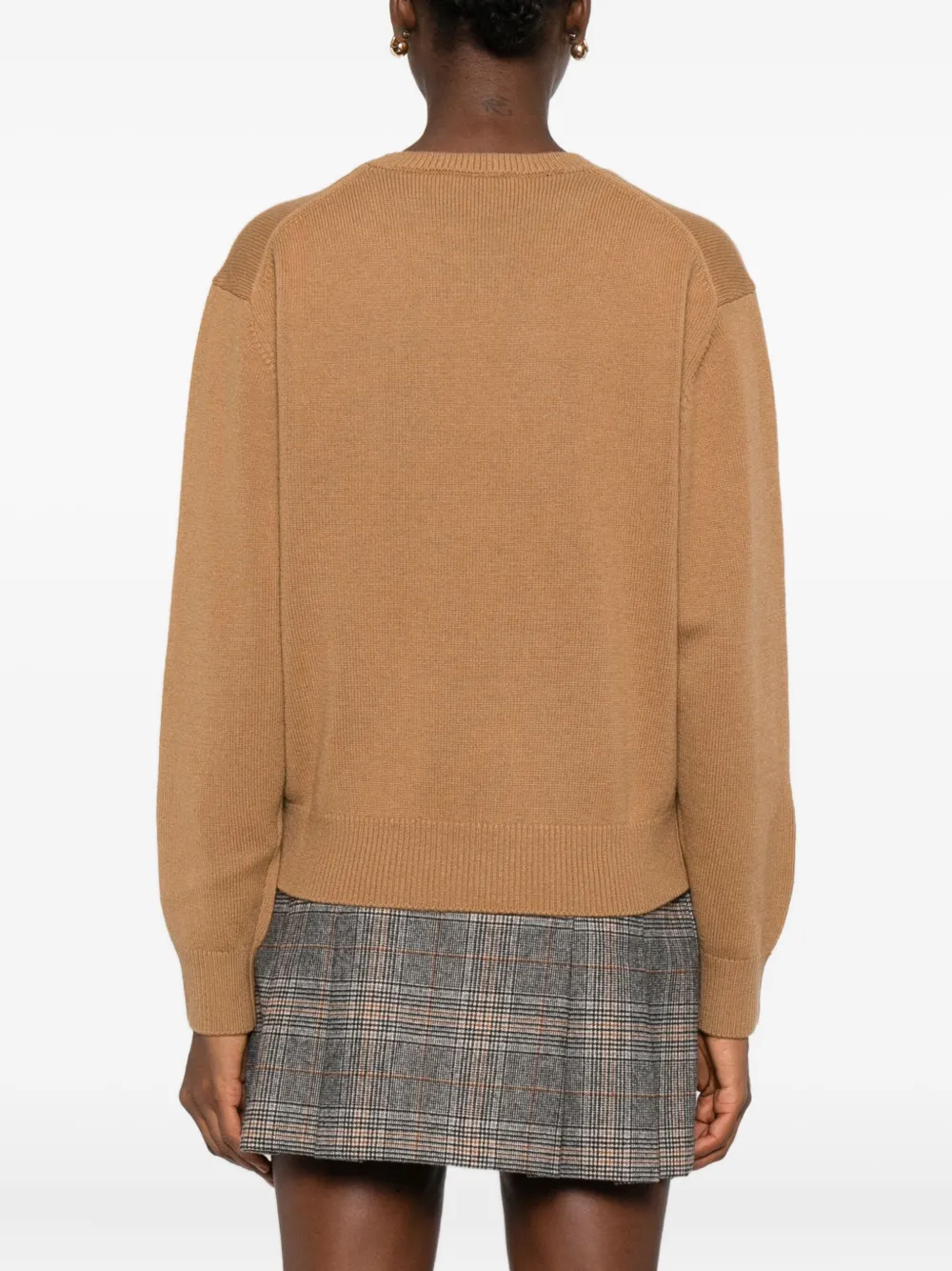 Dunst Wool Crewneck Sweater In Brown