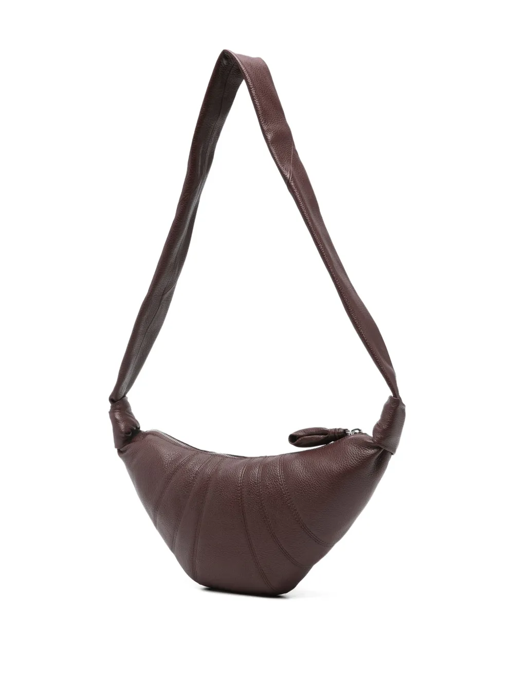 Lemaire Croissant Medium Leather Shoulder Bag In Red