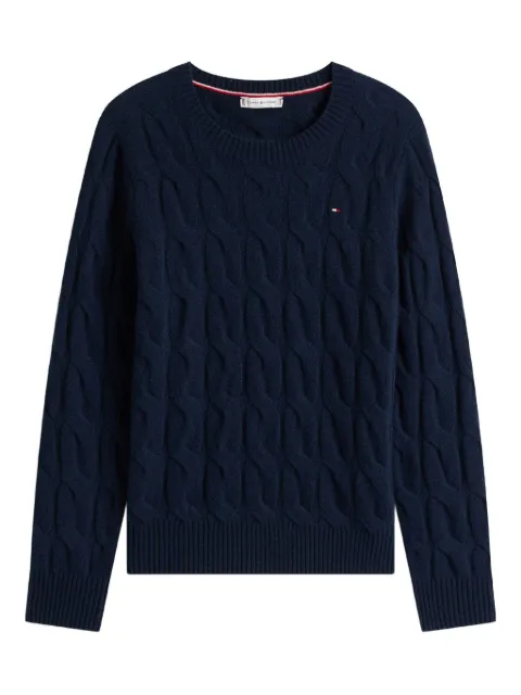 Tommy Hilfiger cable-knit crew-neck sweater