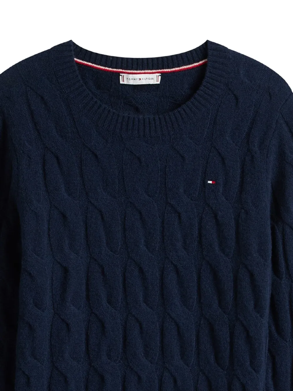 Tommy Hilfiger cable-knit crew-neck sweater | Knitted Sweaters | Image 2